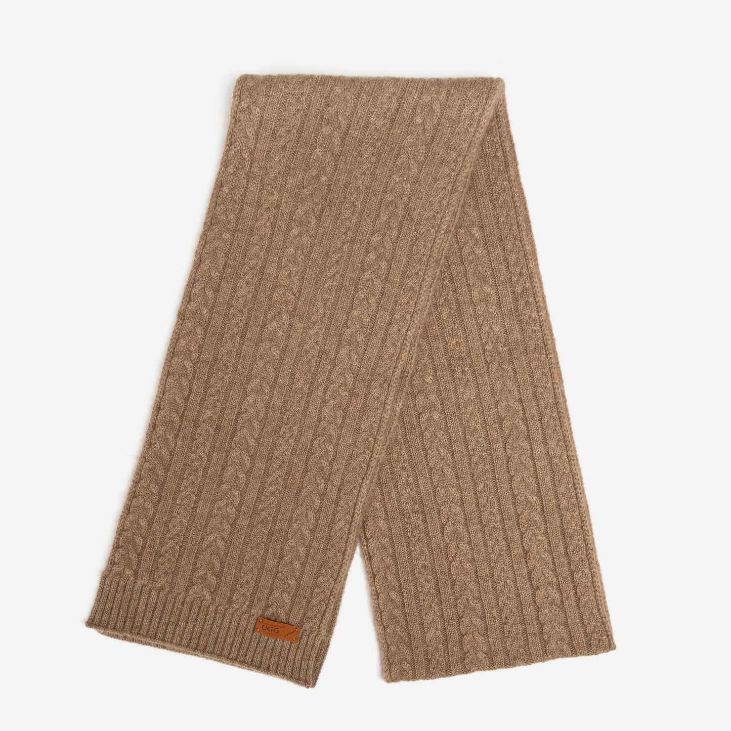 OZWEAR UGG Cable Knit Pure Cashmere Scarf OZC002