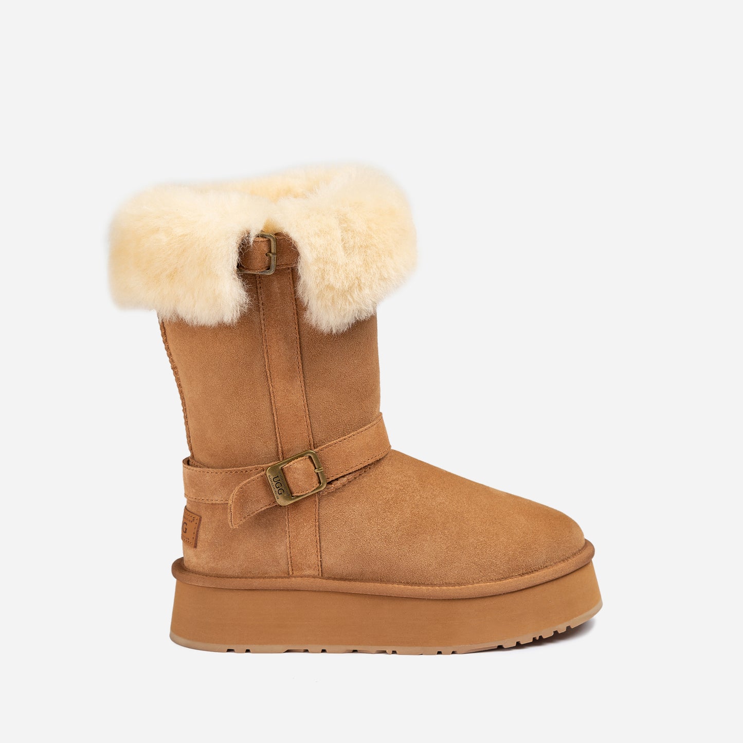 OZWEAR UGG Classic Platform Buckle Long Boots OB847
