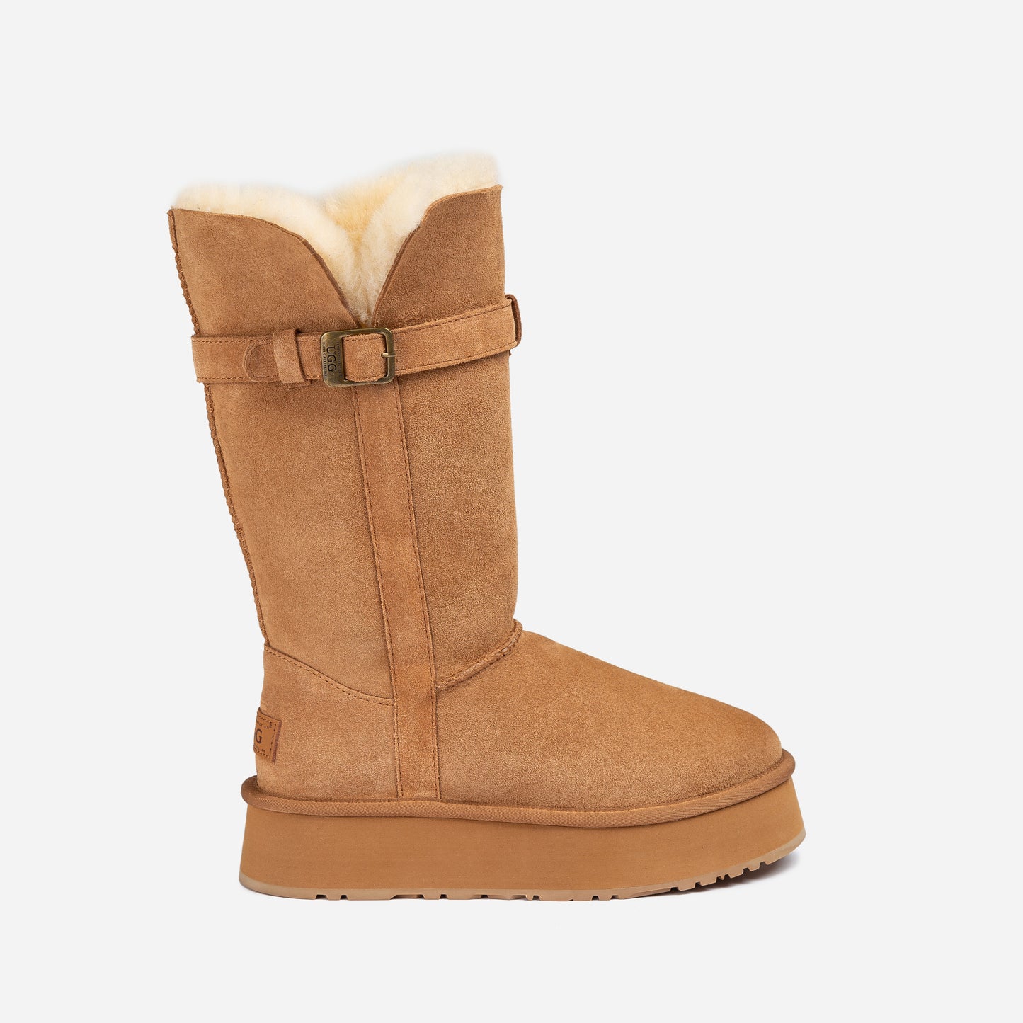 OZWEAR UGG Classic Platform Buckle Long Boots OB847