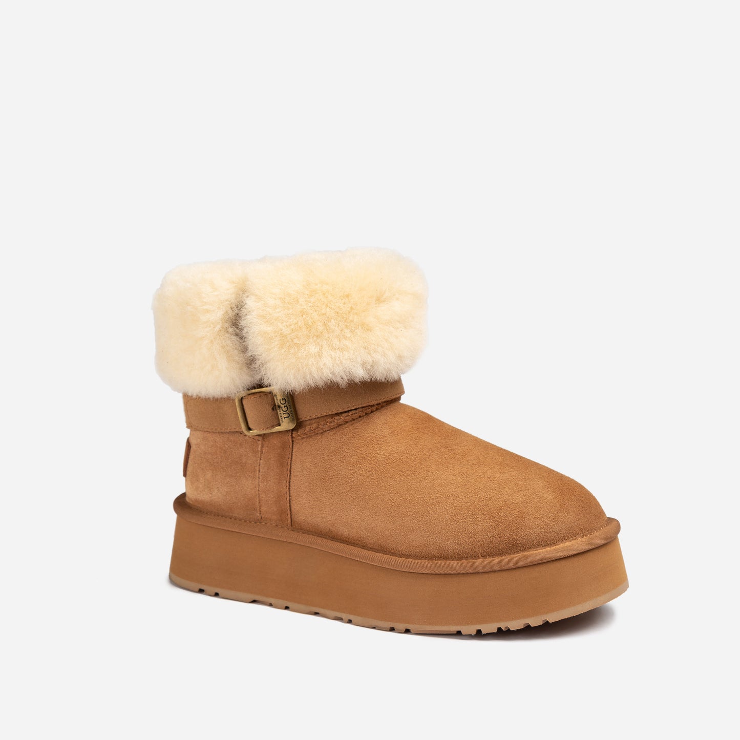OZWEAR UGG Classic Platform Buckle Mini Boots OB890