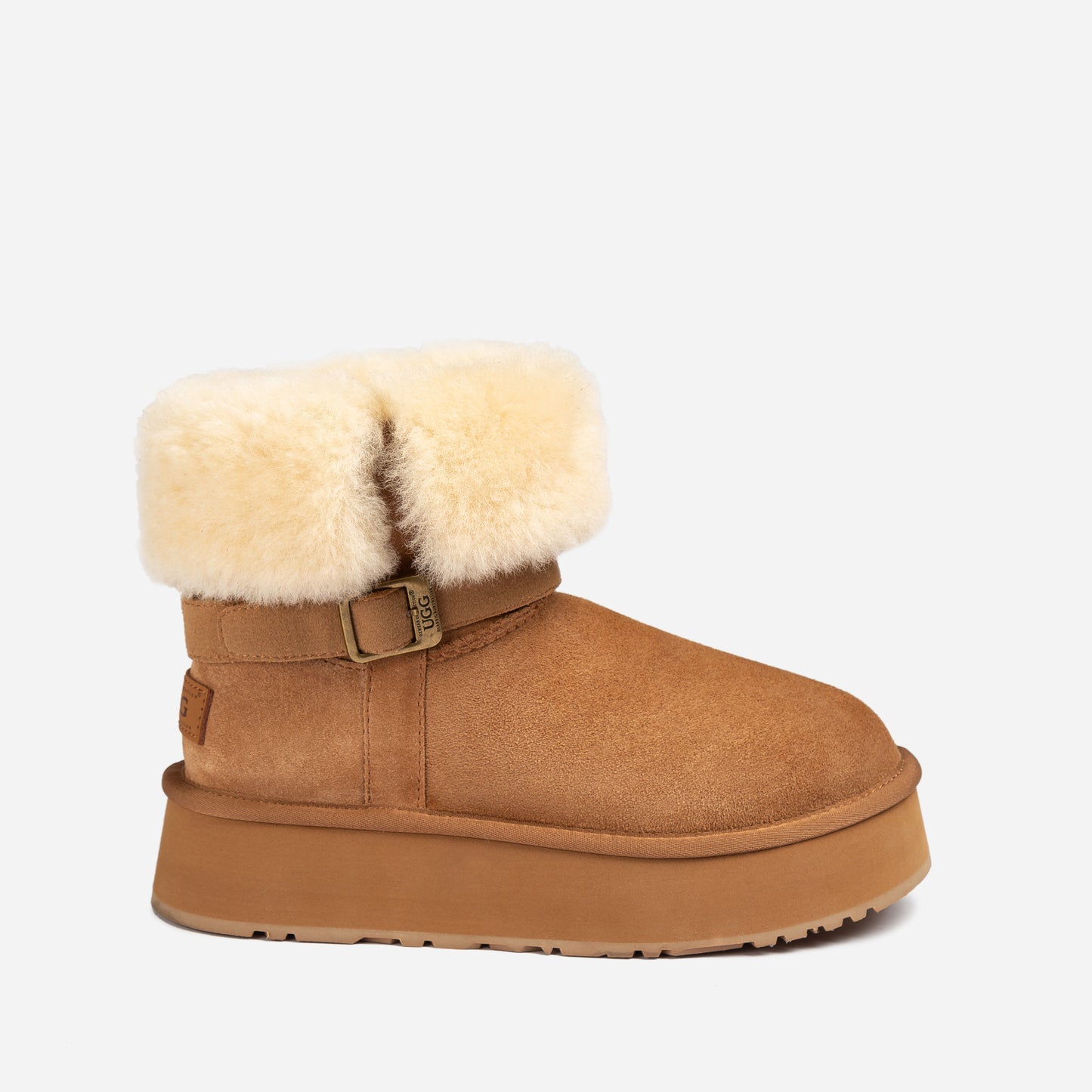 OZWEAR UGG Classic Platform Buckle Mini Boots OB890