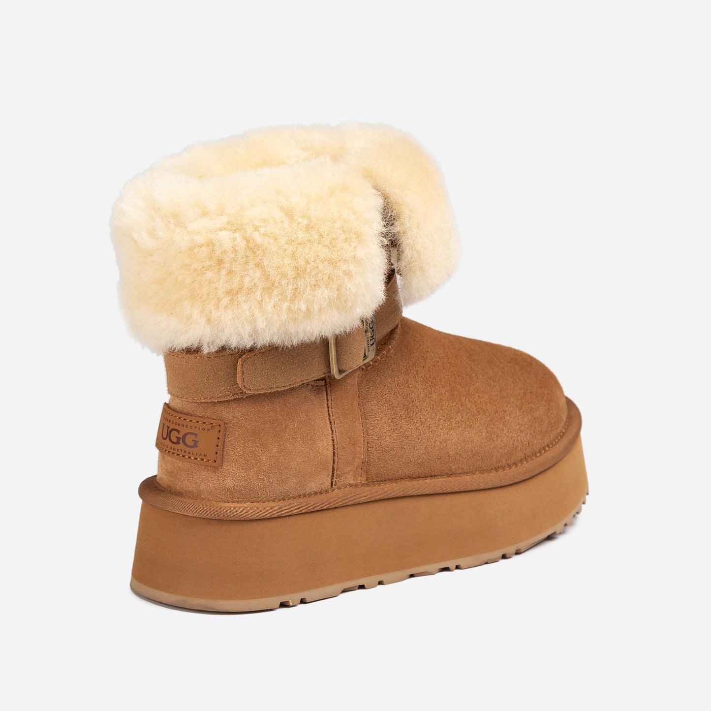 OZWEAR UGG Classic Platform Buckle Mini Boots OB890