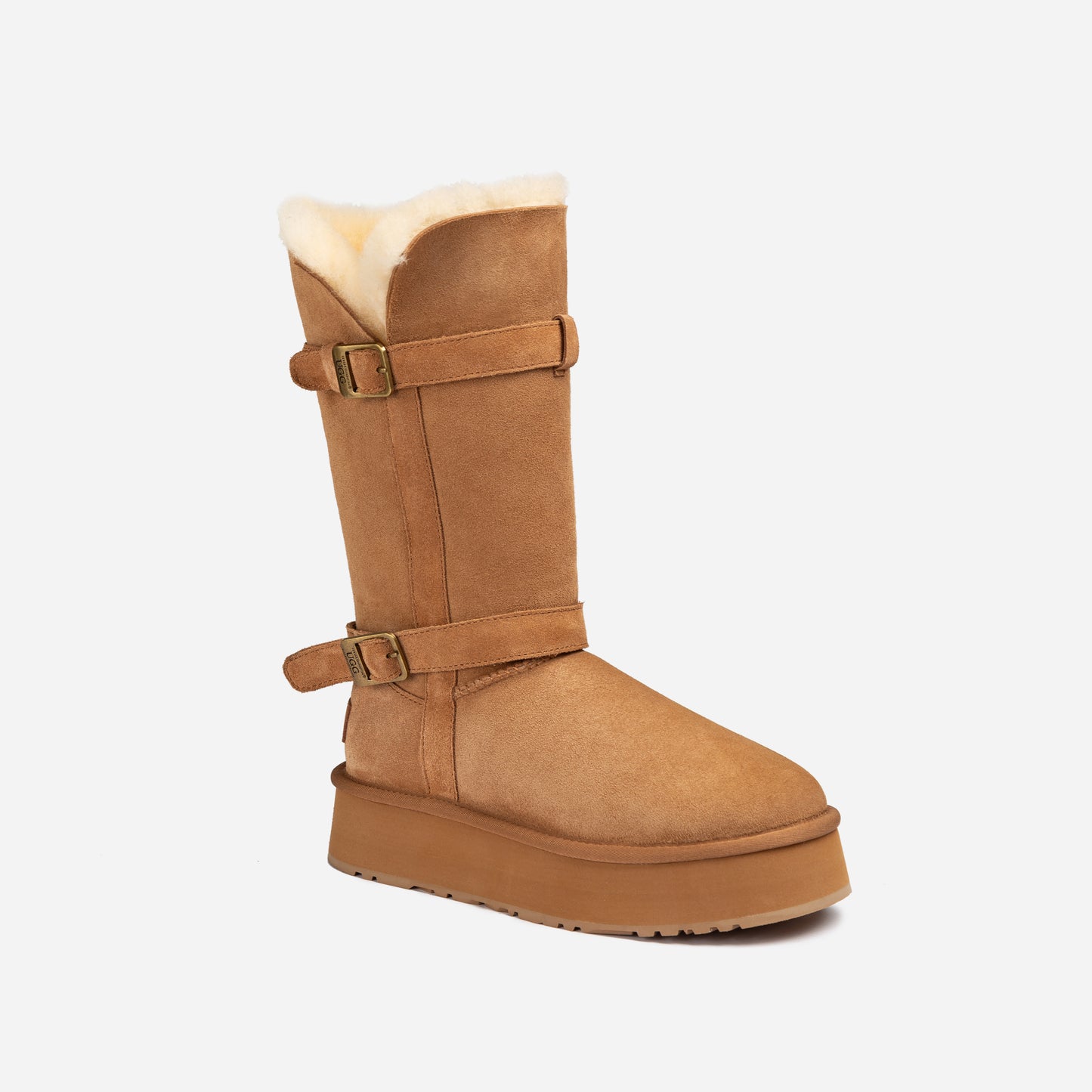 OZWEAR UGG Classic Platform Buckle Long Boots OB847