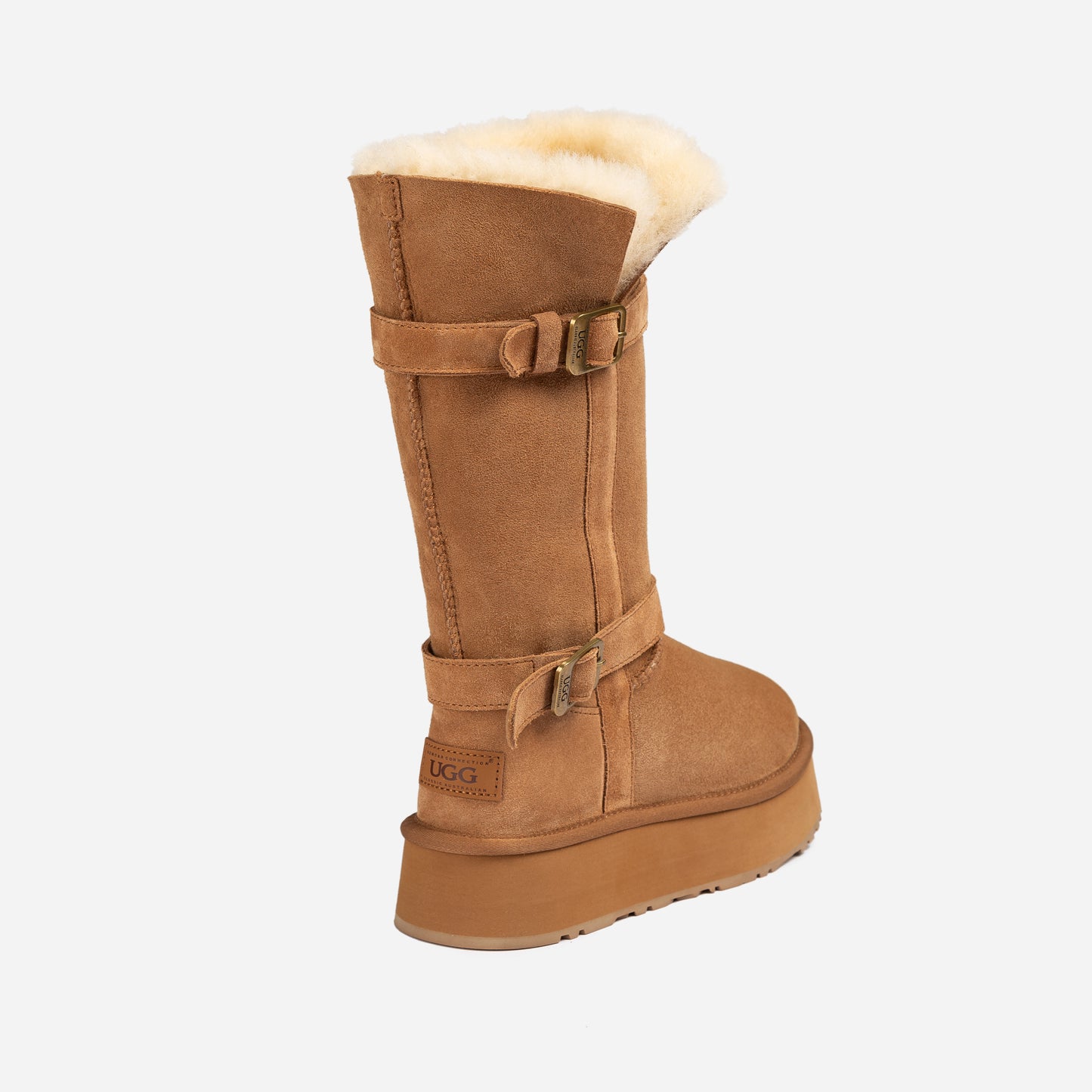 OZWEAR UGG Classic Platform Buckle Long Boots OB847