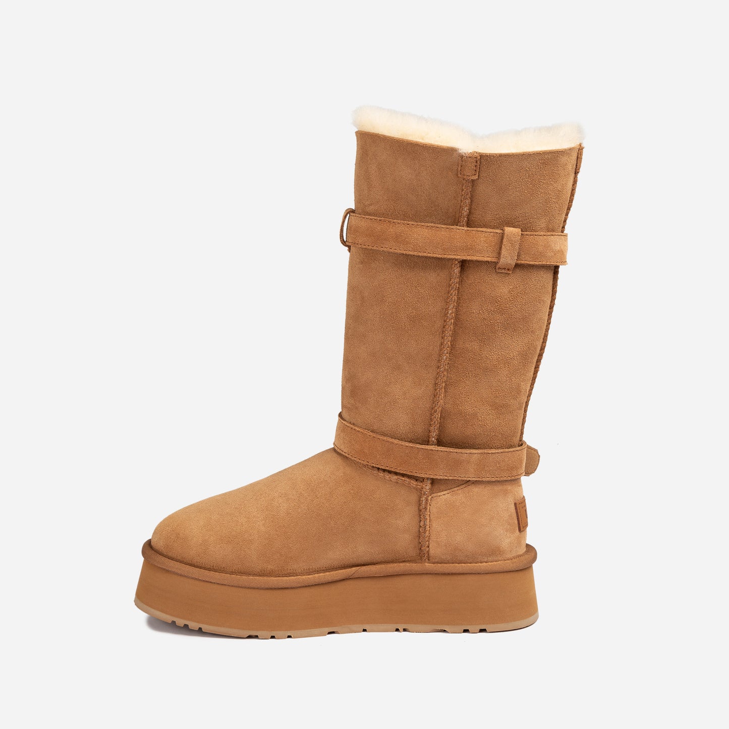 OZWEAR UGG Classic Platform Buckle Long Boots OB847