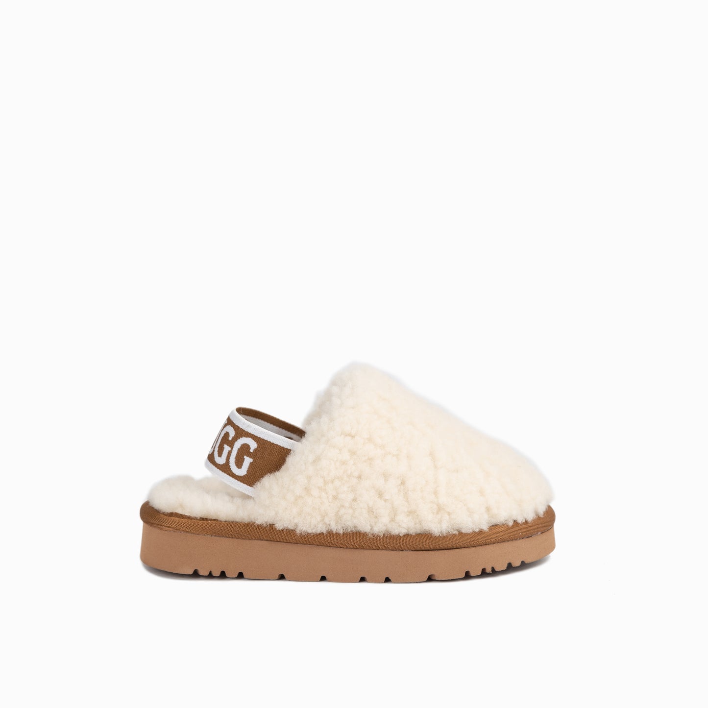OZWEAR UGG Kids Riana Fluff Slide (Elastic Backstrap)