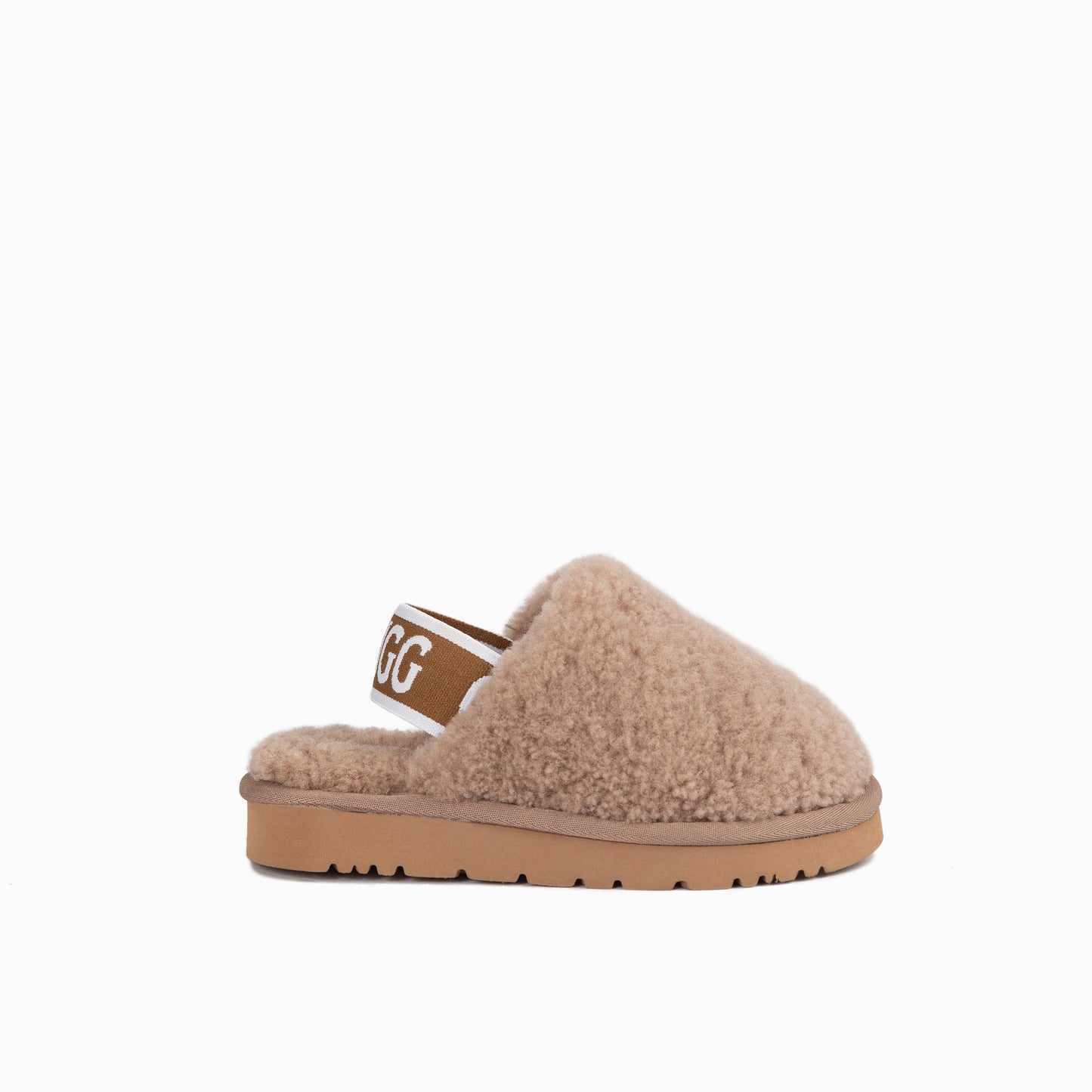 OZWEAR UGG Kids Riana Fluff Slide (Elastic Backstrap)