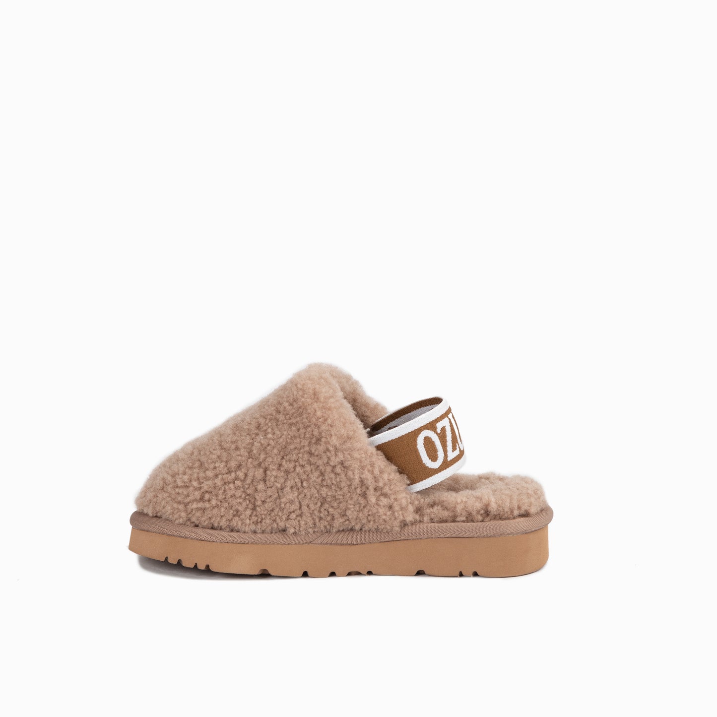 OZWEAR UGG Kids Riana Fluff Slide (Elastic Backstrap)