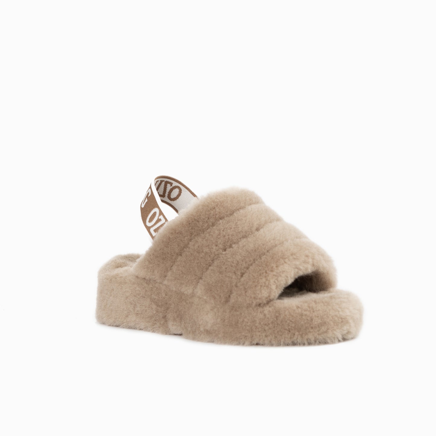 OZWEAR UGG Brooklyn Fluff Slide (Elastic Backstrap)