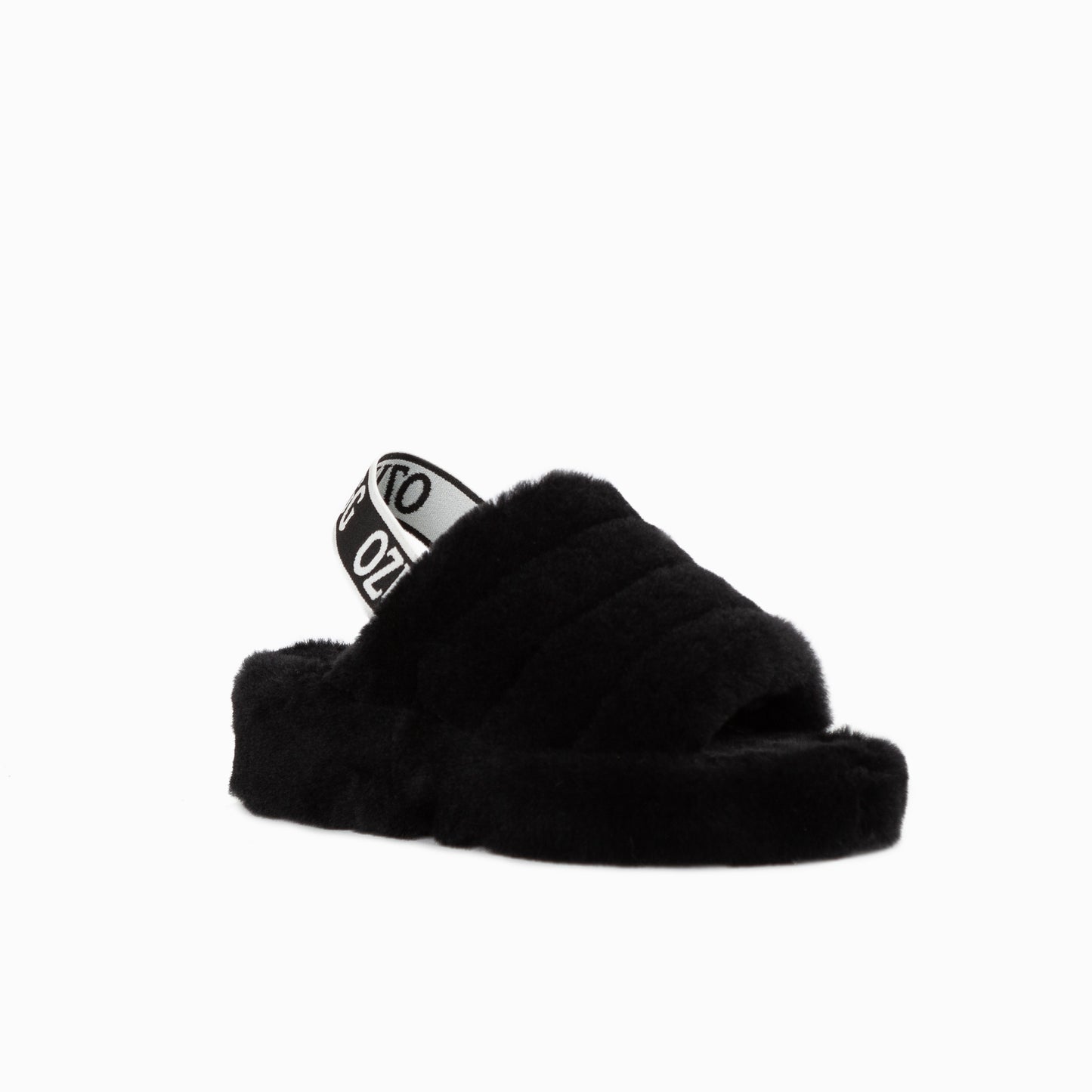 OZWEAR UGG Brooklyn Fluff Slide (Elastic Backstrap)