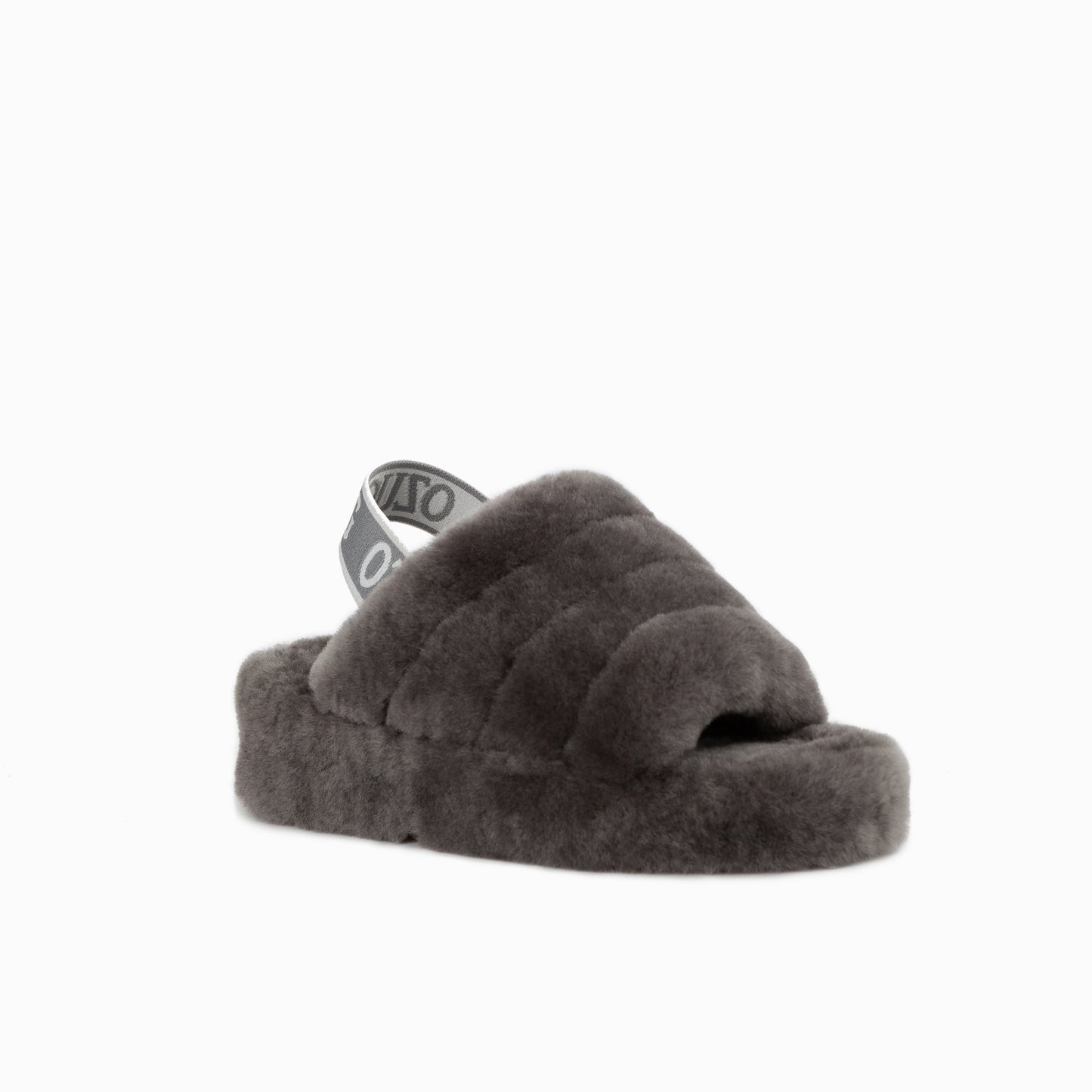 OZWEAR UGG Brooklyn Fluff Slide (Elastic Backstrap)
