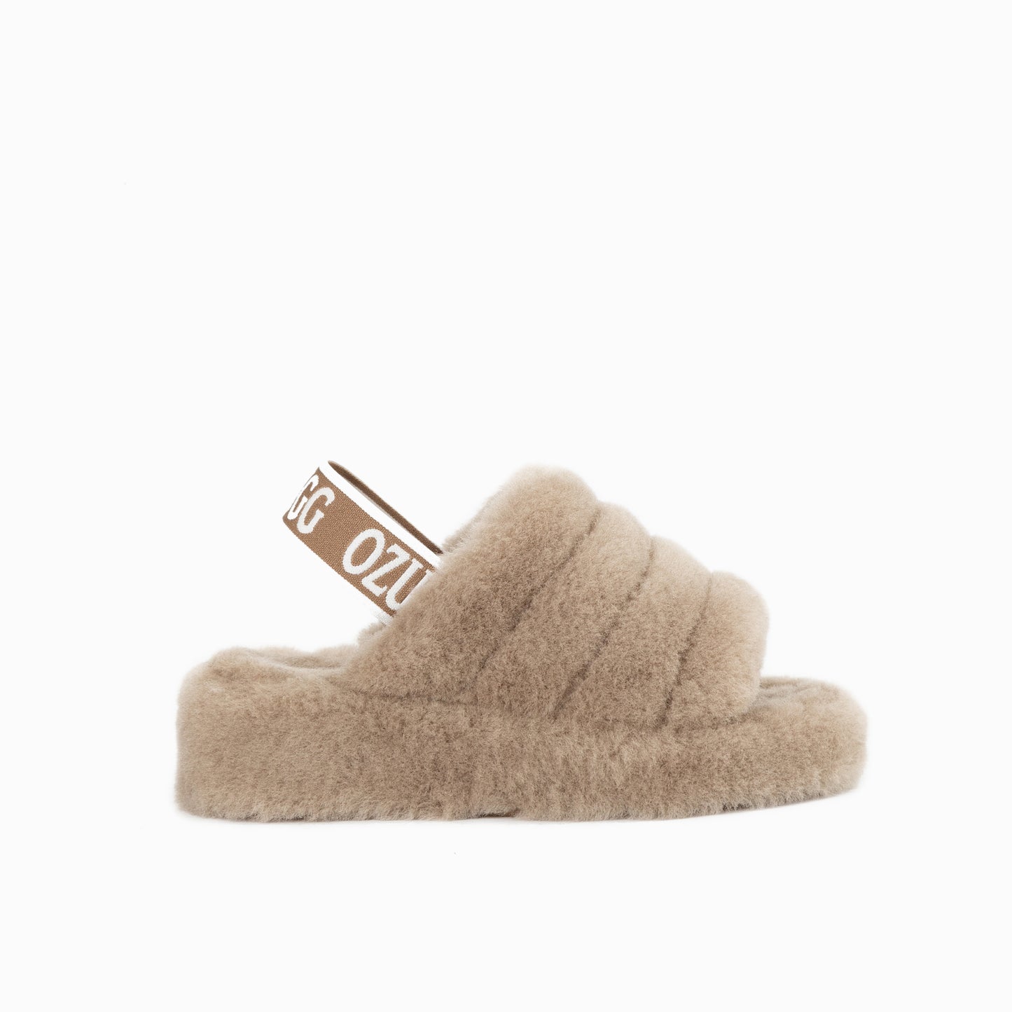 OZWEAR UGG Brooklyn Fluff Slide (Elastic Backstrap)