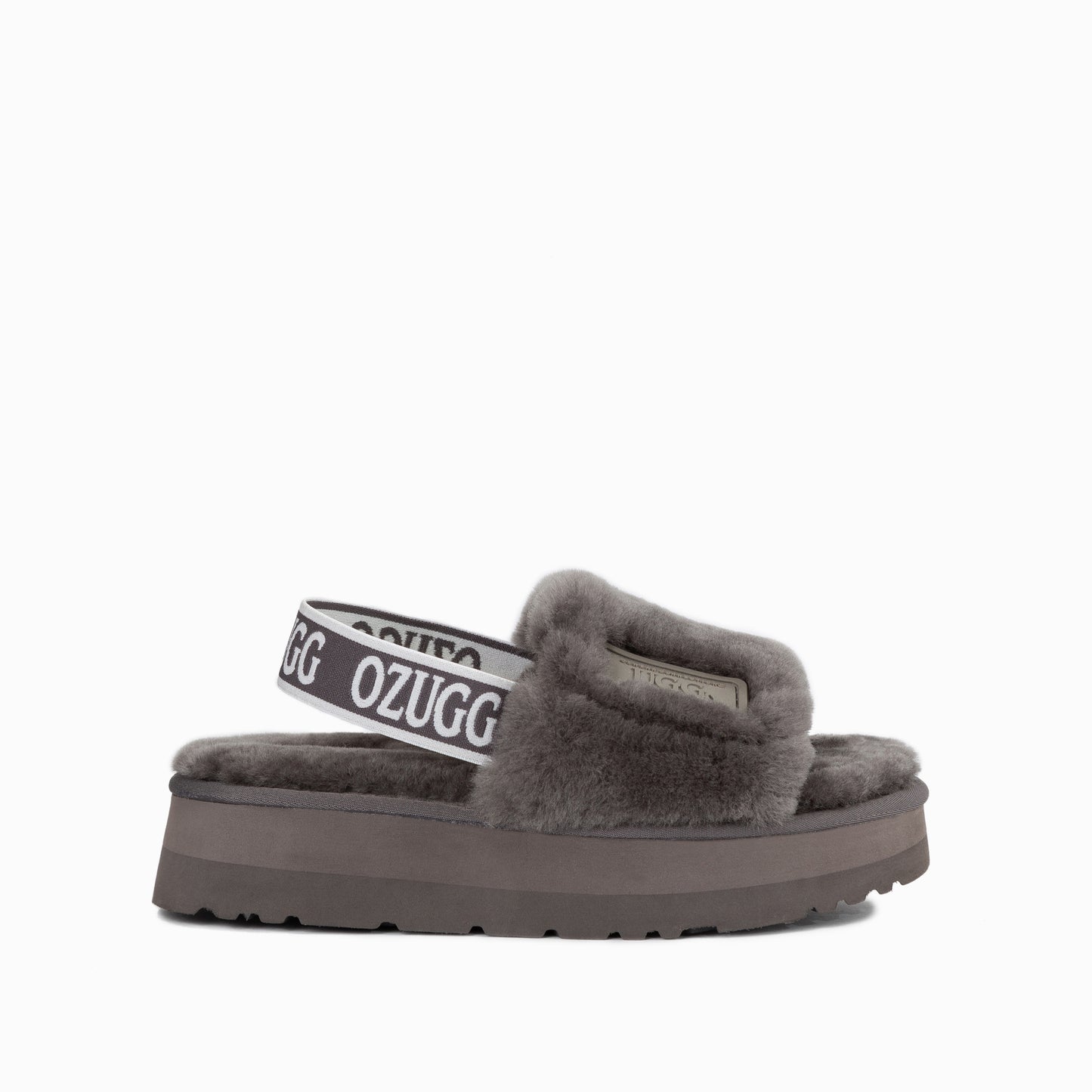 OZWEAR UGG Zoey Fluff Slide (Elastic Backstrap)