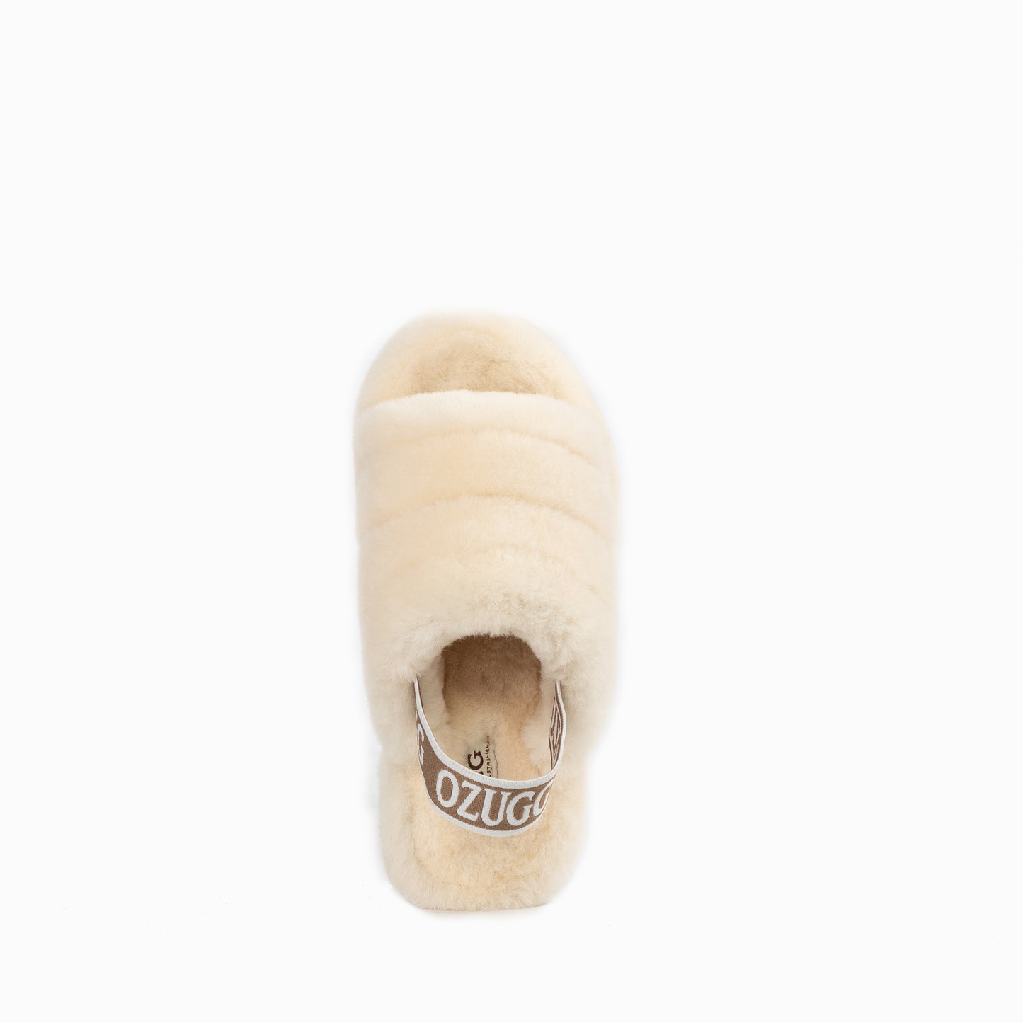OZWEAR UGG Brooklyn Fluff Slide (Elastic Backstrap)
