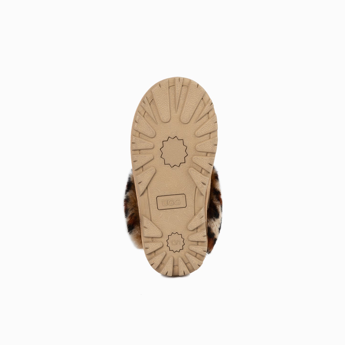 OZWEAR UGG Kids Coquette Slippers (Leopard Print)