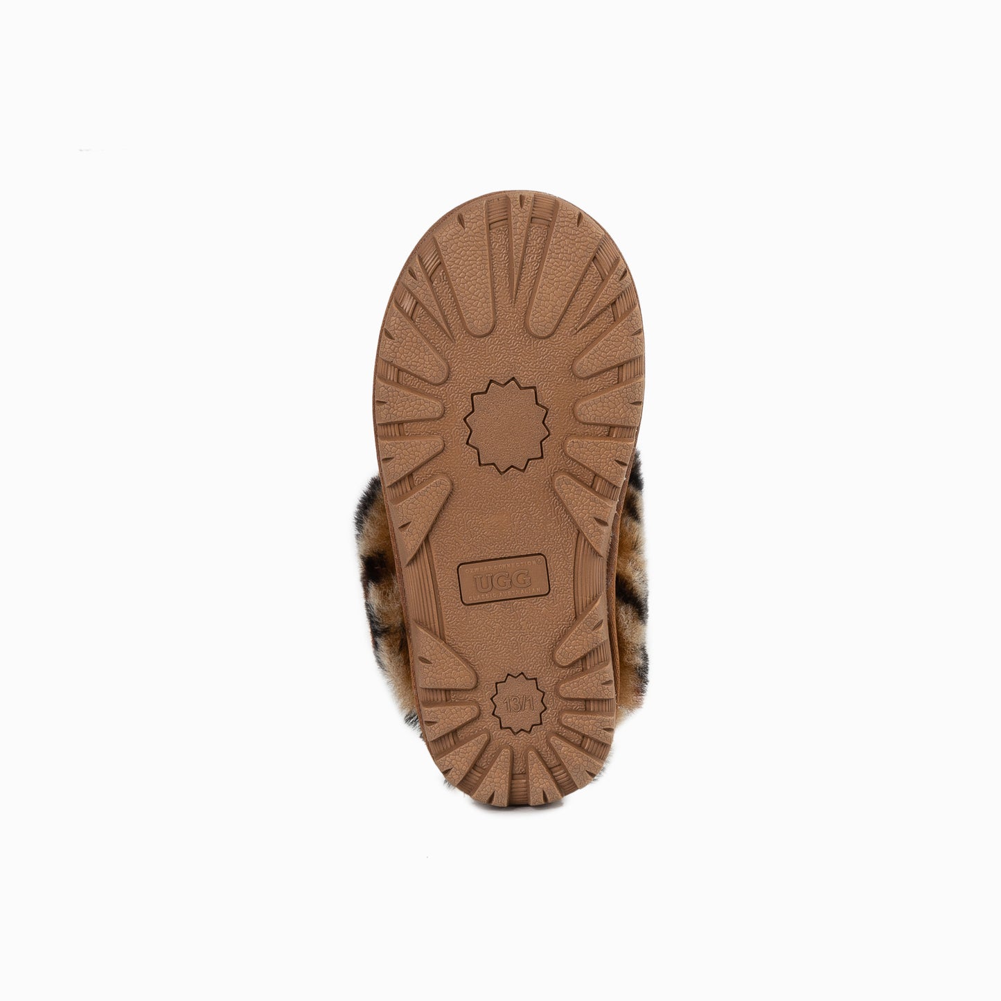 OZWEAR UGG Kids Coquette Slippers (Leopard Print)