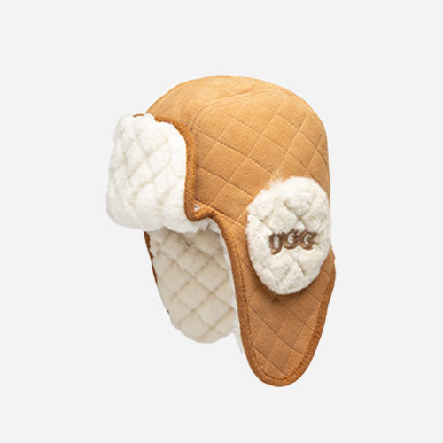 OZWEAR CS087K Kids Sheepskin Trapper Hat