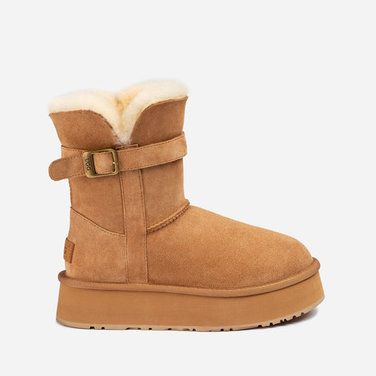 OZWEAR UGG Classic Platform Buckle Mini Boots OB890