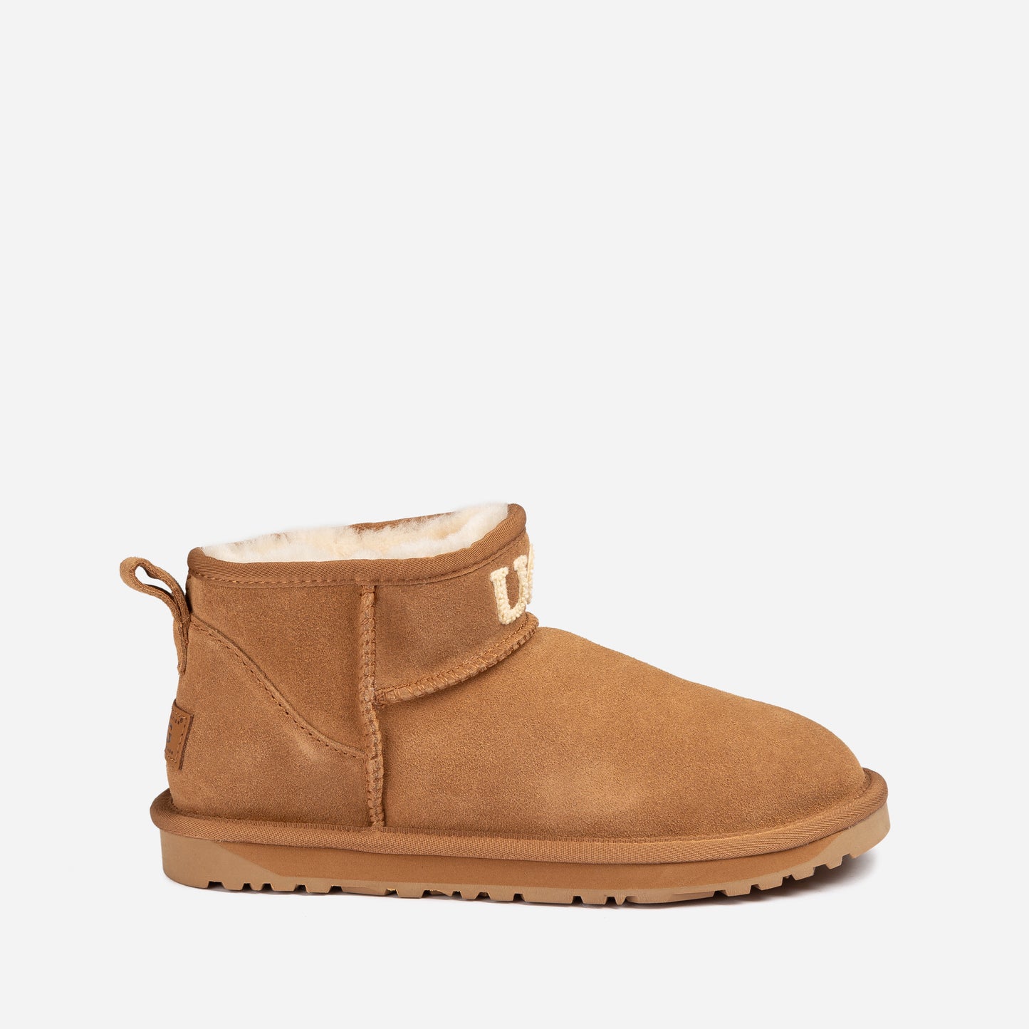 OZWEAR UGG Classic Knit Logo Ultra Mini Boots