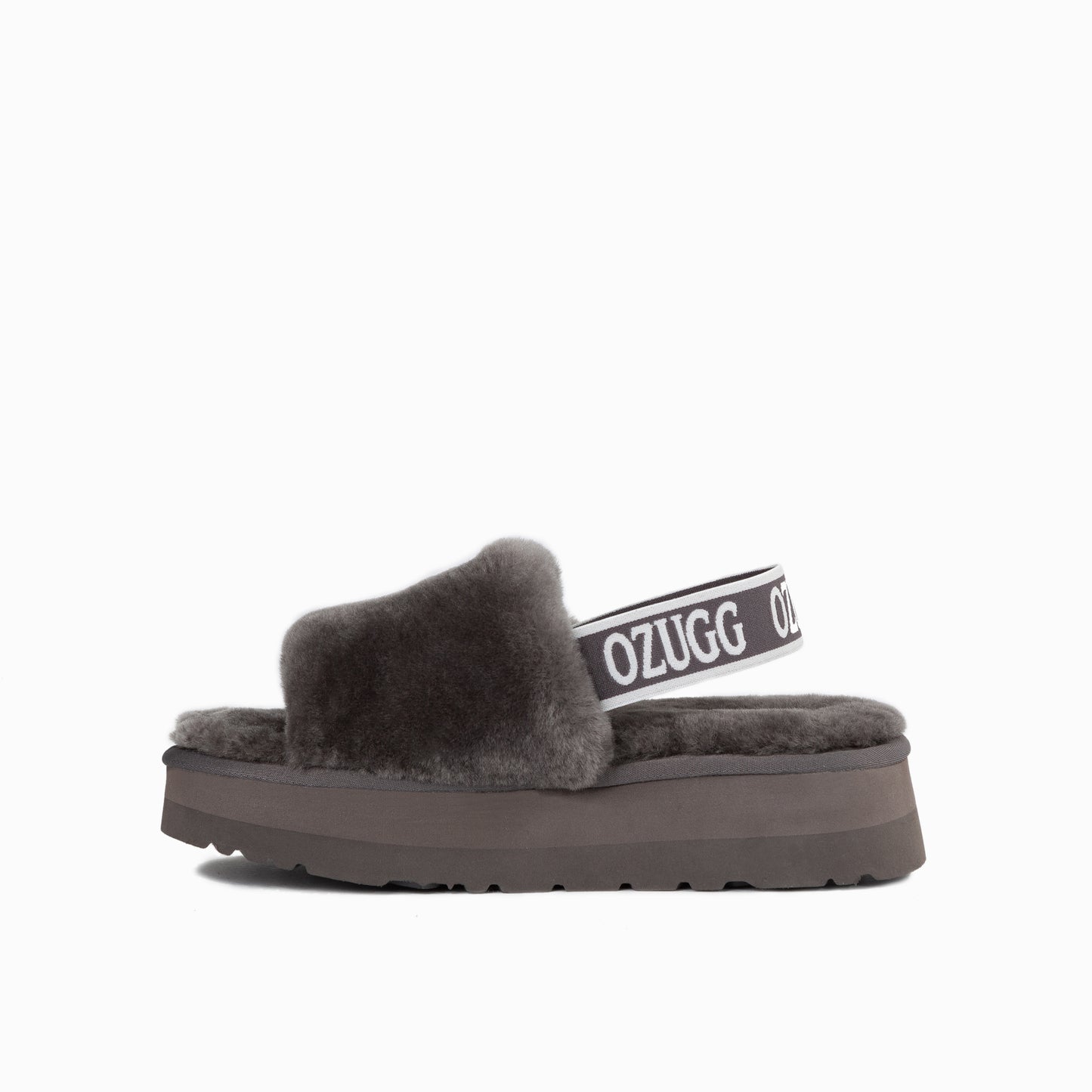 OZWEAR UGG Zoey Fluff Slide (Elastic Backstrap)