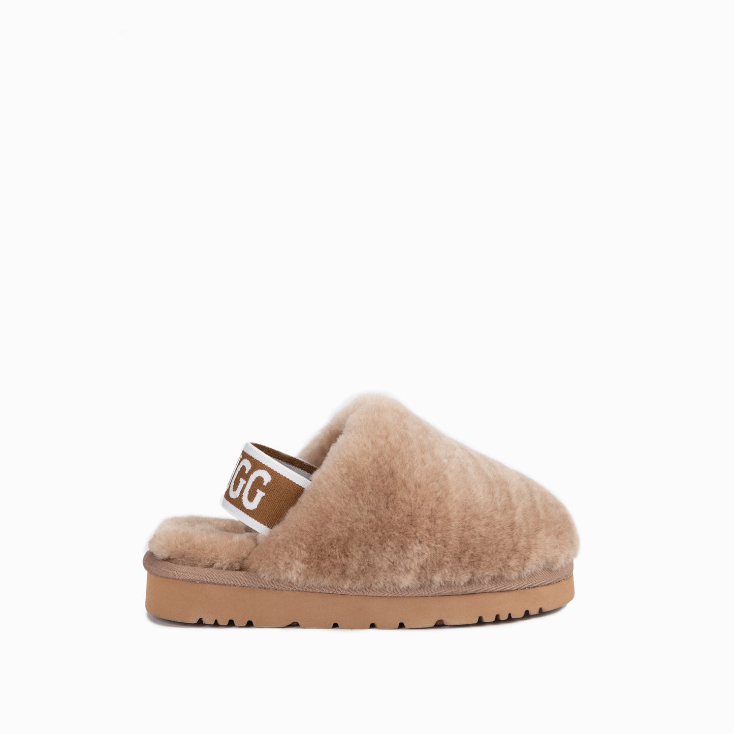 OZWEAR UGG Kids Riana Fluff Slide (Elastic Backstrap)