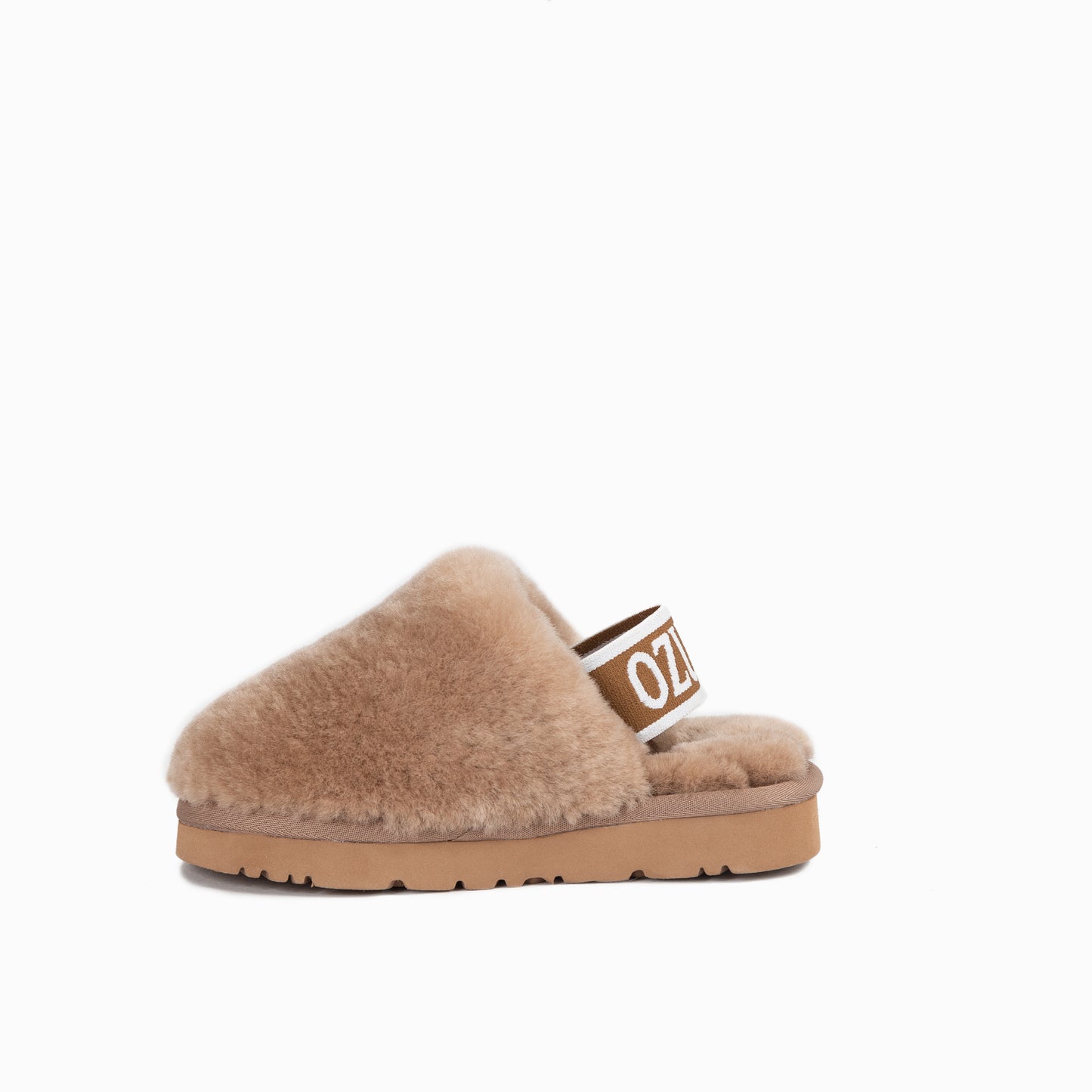 OZWEAR UGG Kids Riana Fluff Slide (Elastic Backstrap)