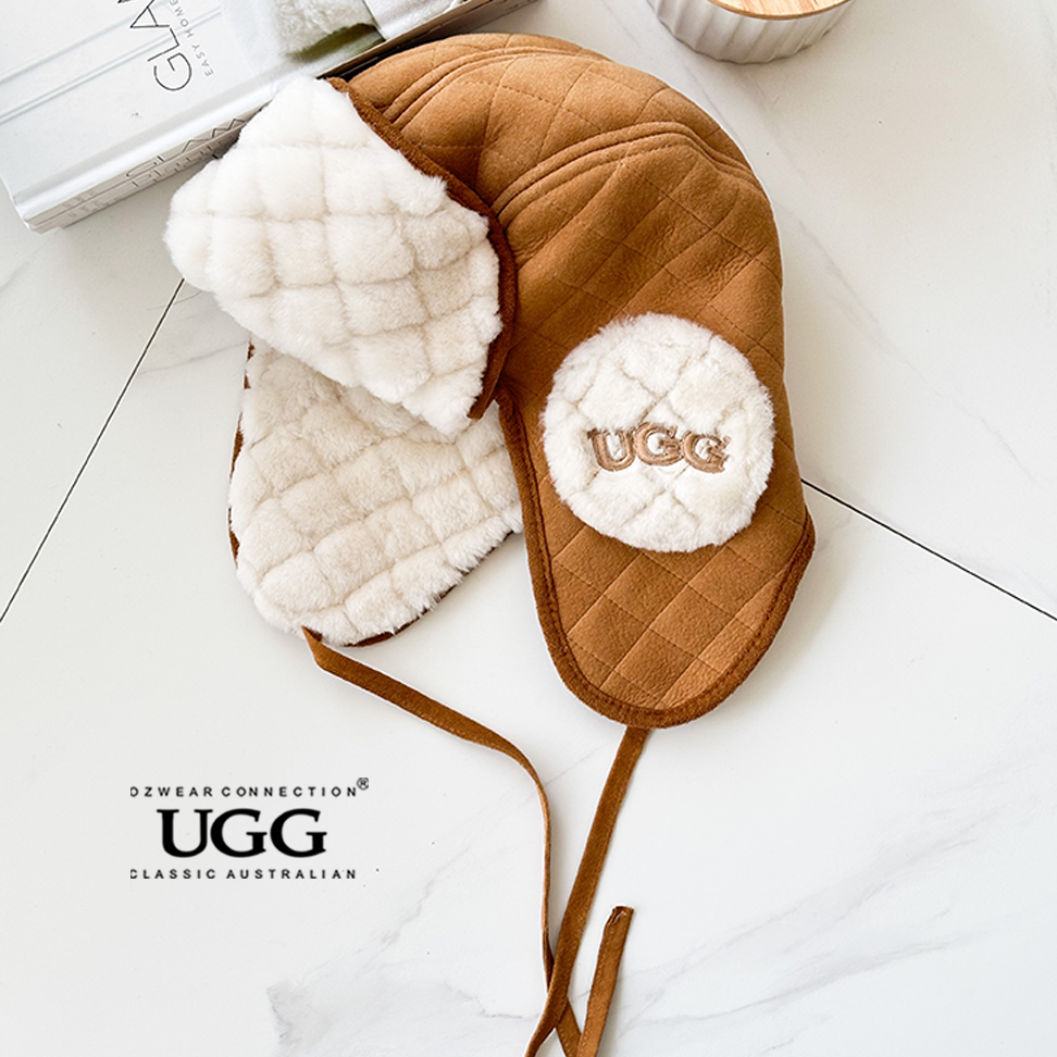 OZWEAR CS087 Sheepskin Trapper Hat