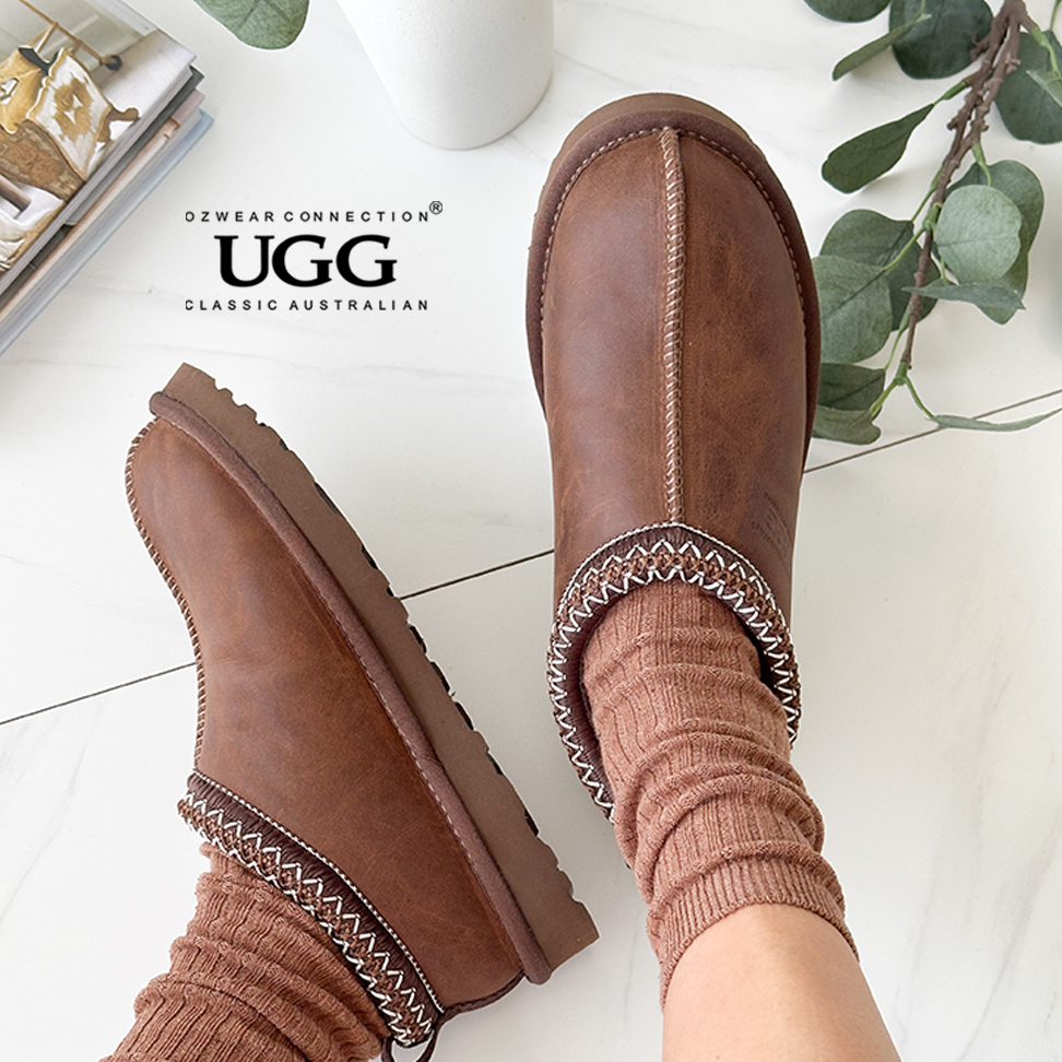 OZWEAR OB780O Sydney Olied Leather Slipper