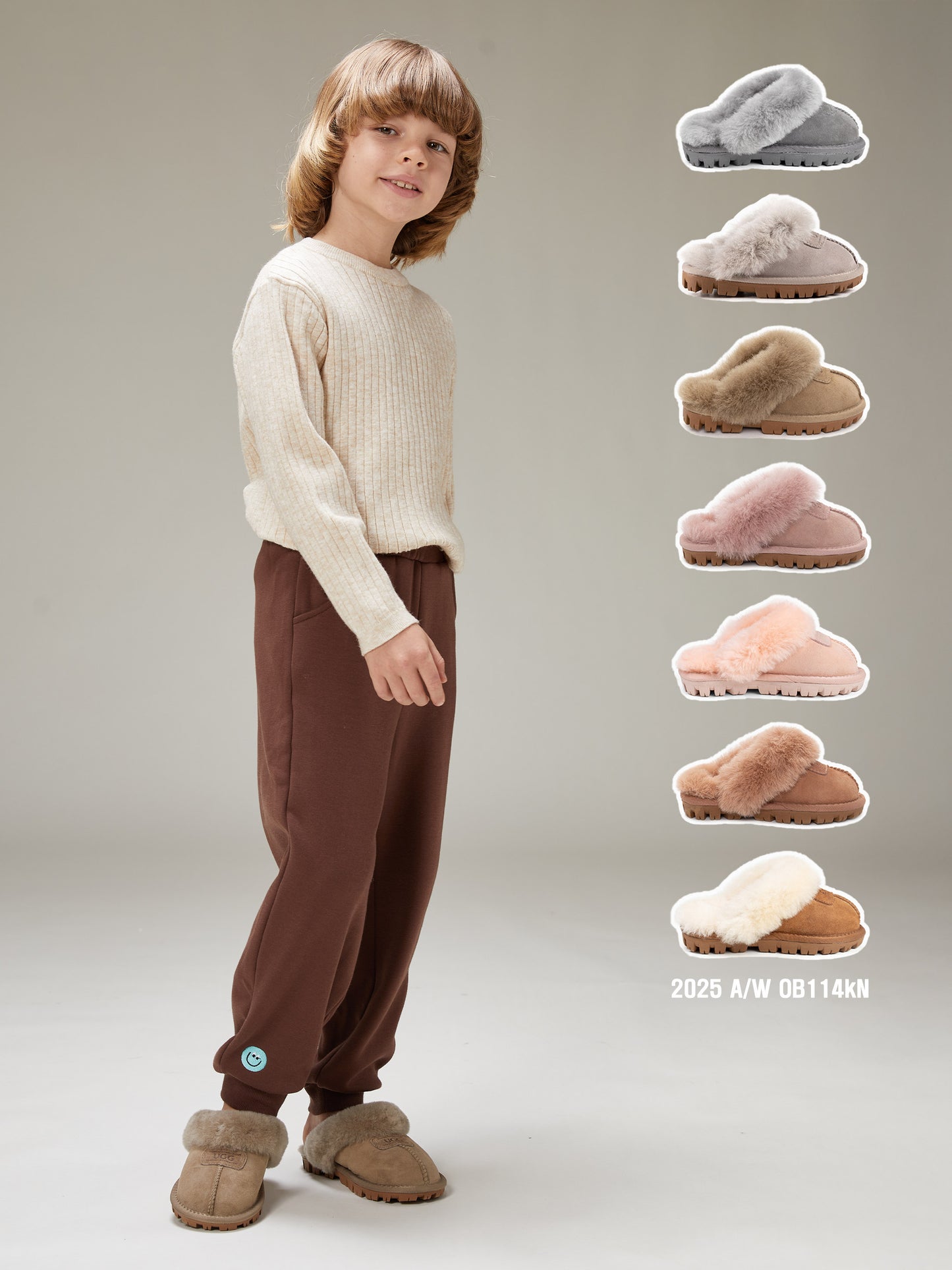 OZWEAR OB114K Kids Coquette Slipper
