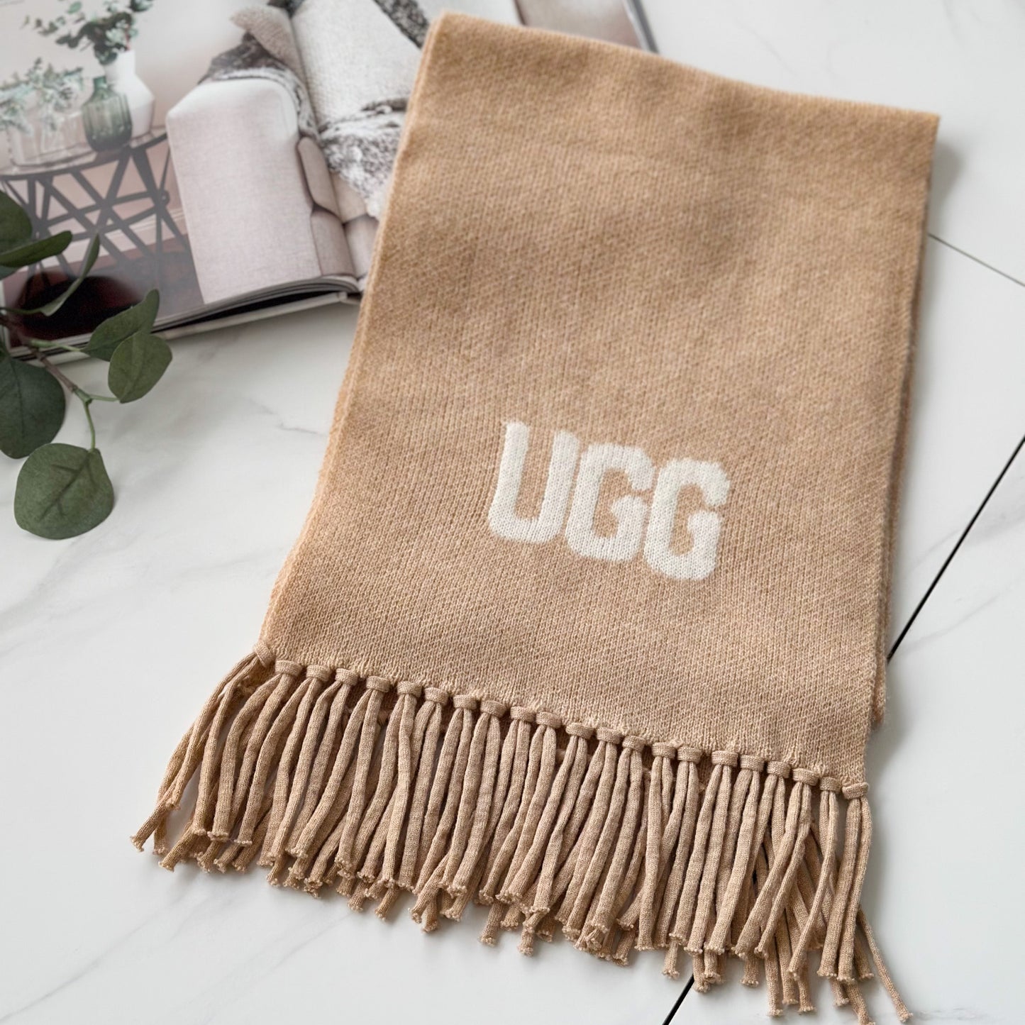 OZWEAR OZC006 Logo Cashmere/ Aus Wool Woven Scarf
