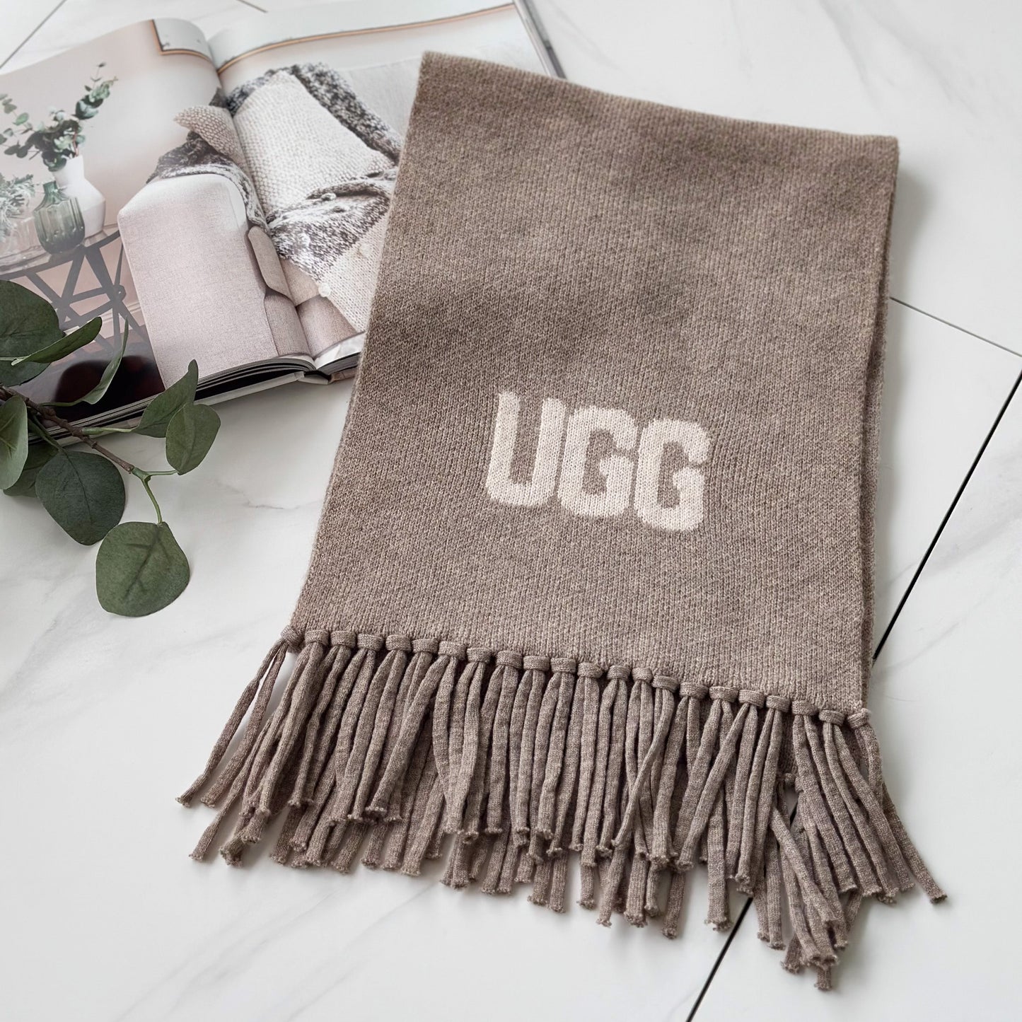 OZWEAR OZC006 Logo Cashmere/ Aus Wool Woven Scarf