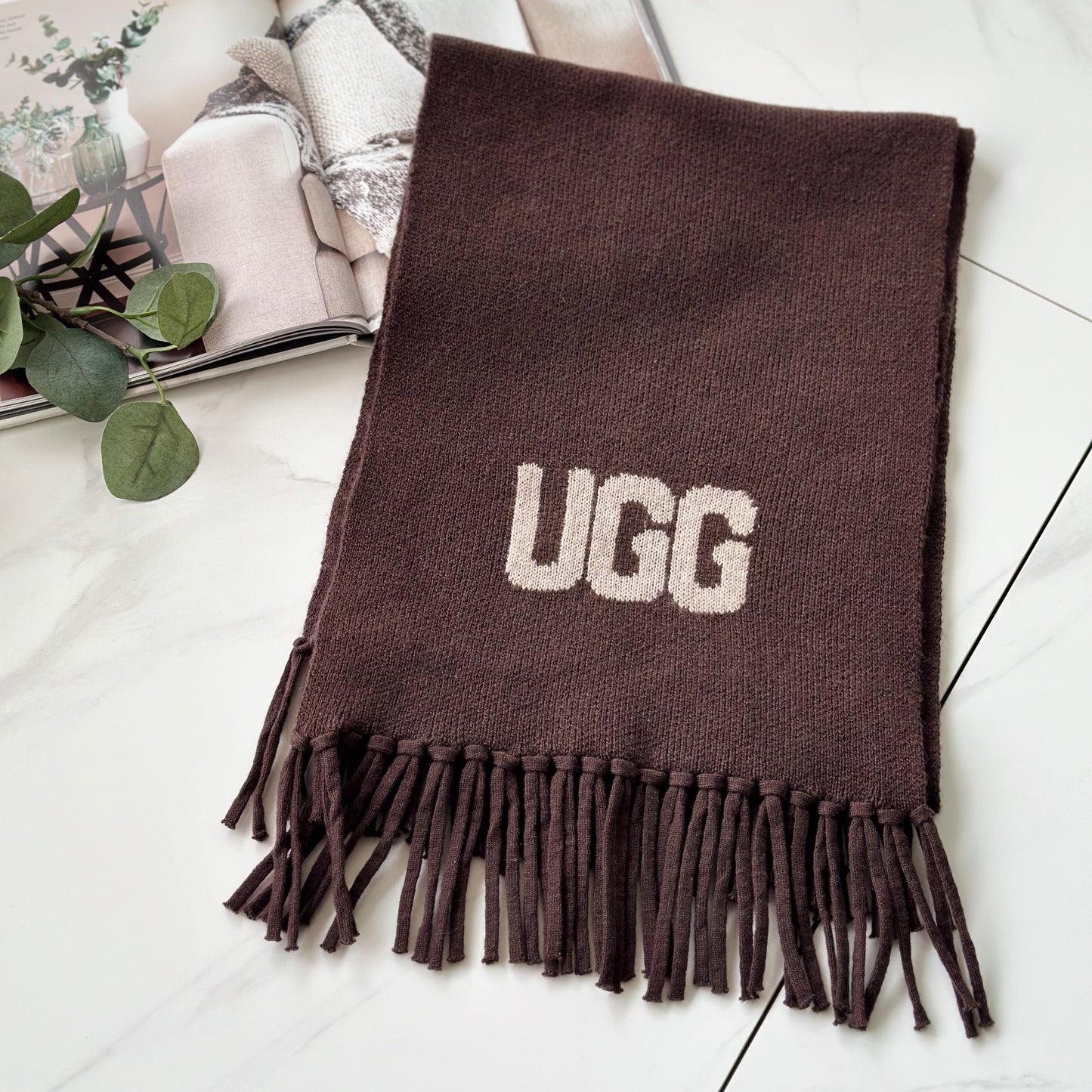 OZWEAR OZC006 Logo Cashmere/ Aus Wool Woven Scarf