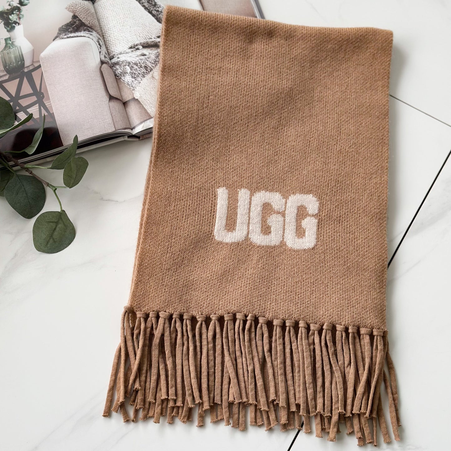 OZWEAR OZC006 Logo Cashmere/ Aus Wool Woven Scarf