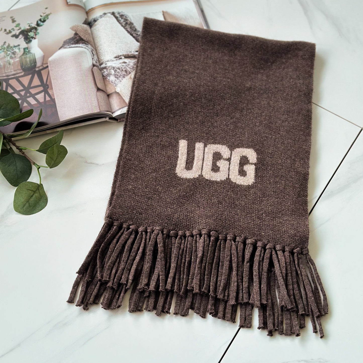 OZWEAR OZC006 Logo Cashmere/ Aus Wool Woven Scarf