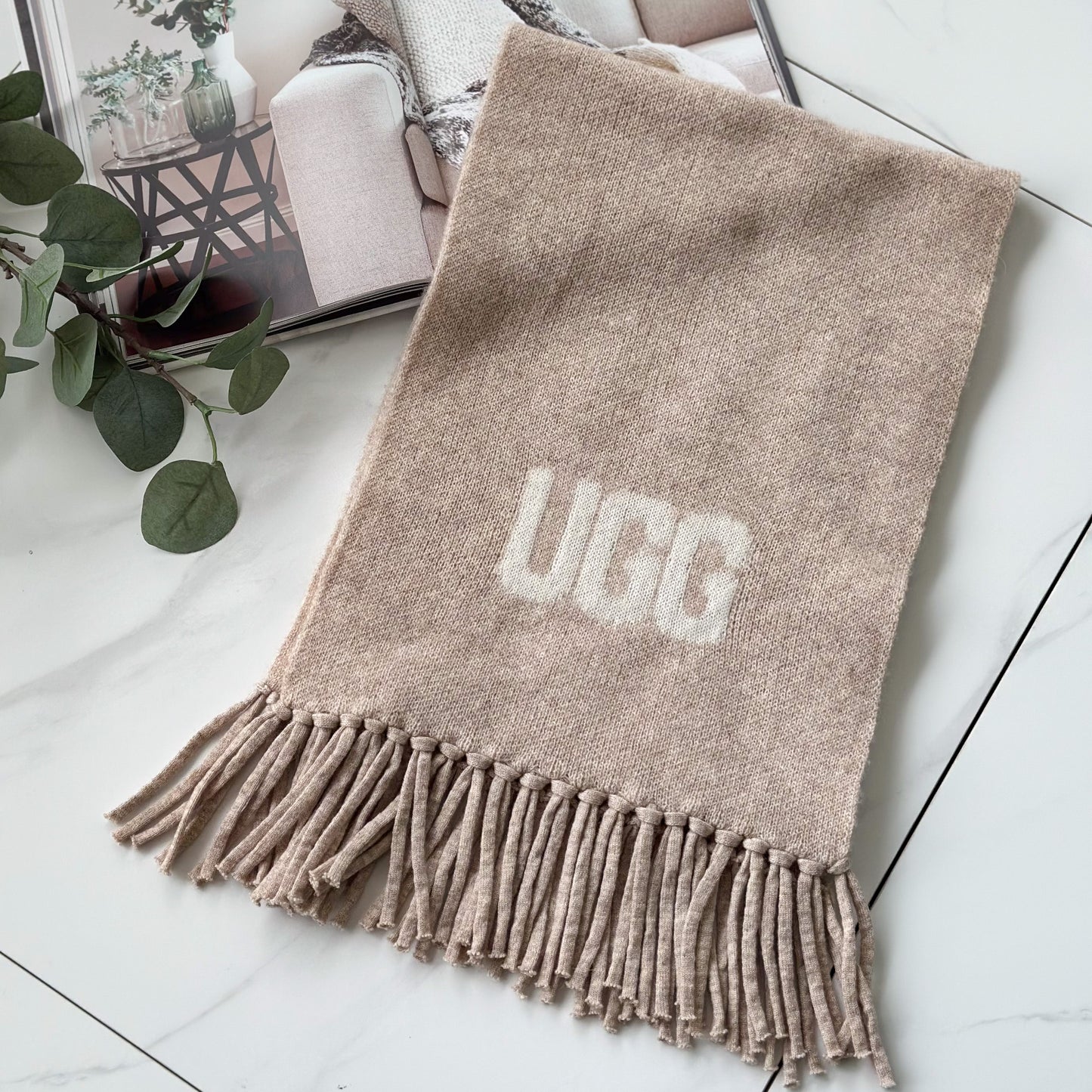 OZWEAR OZC006 Logo Cashmere/ Aus Wool Woven Scarf